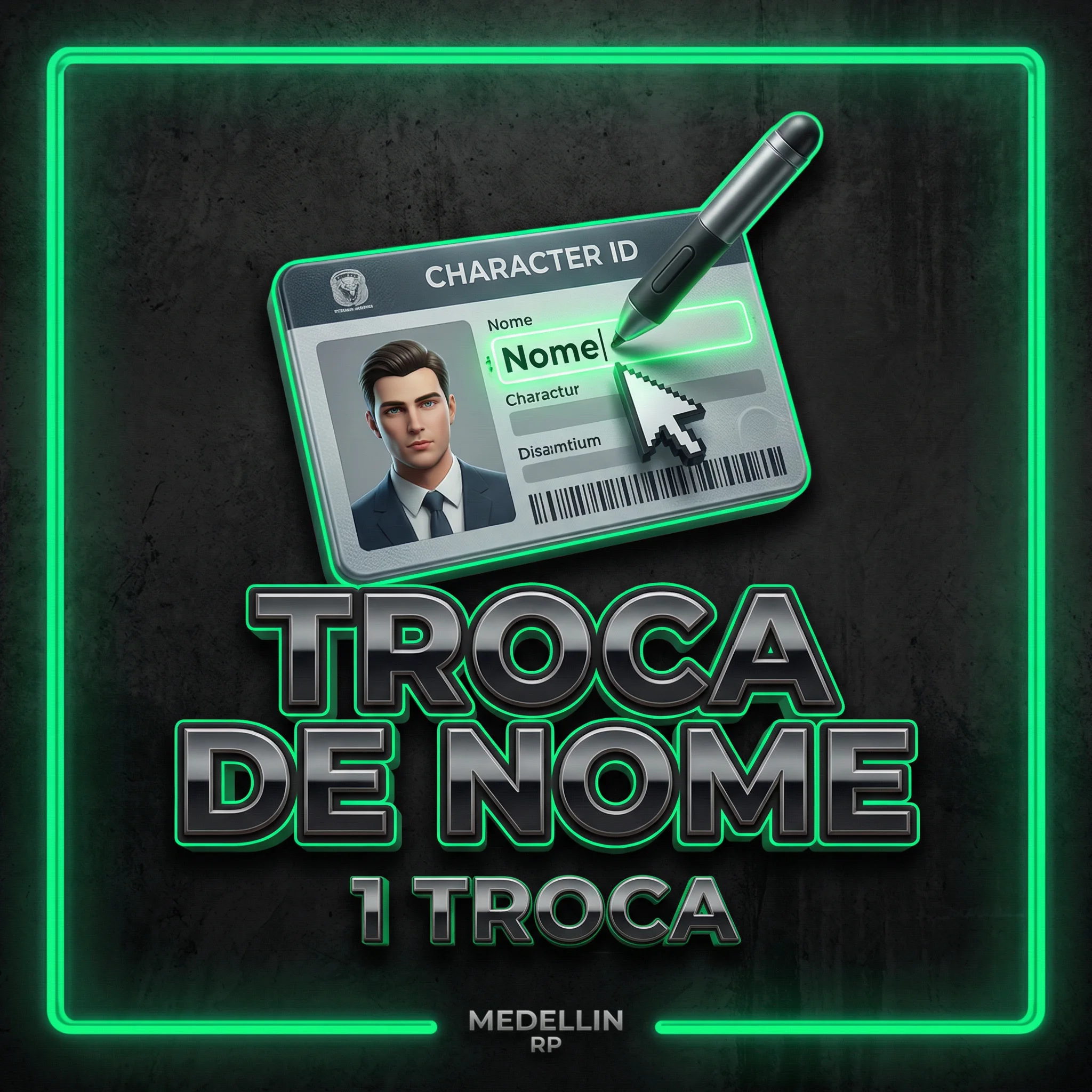 Troca de nome do personagem